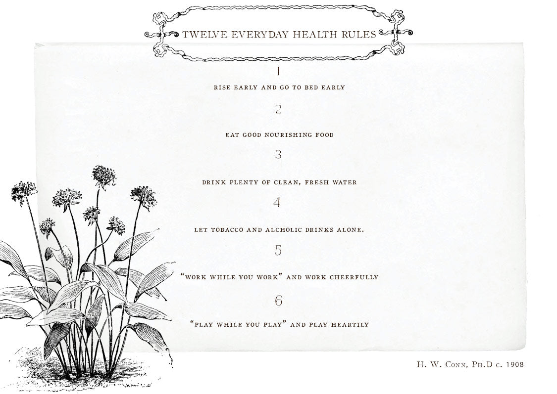 12 Everyday Health Rules from the Edwardian Era
