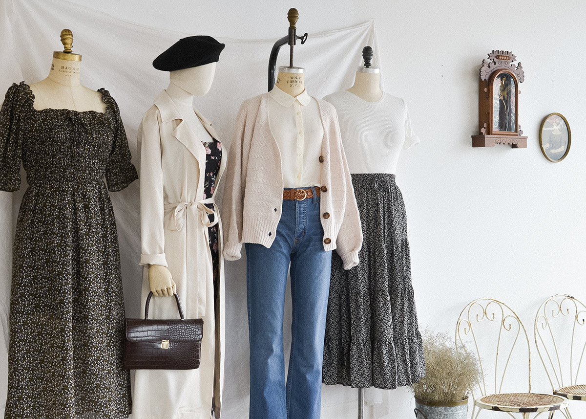 Vintage French Girl Inspired Outfits - mypiggywiggy Women's Clothing Store