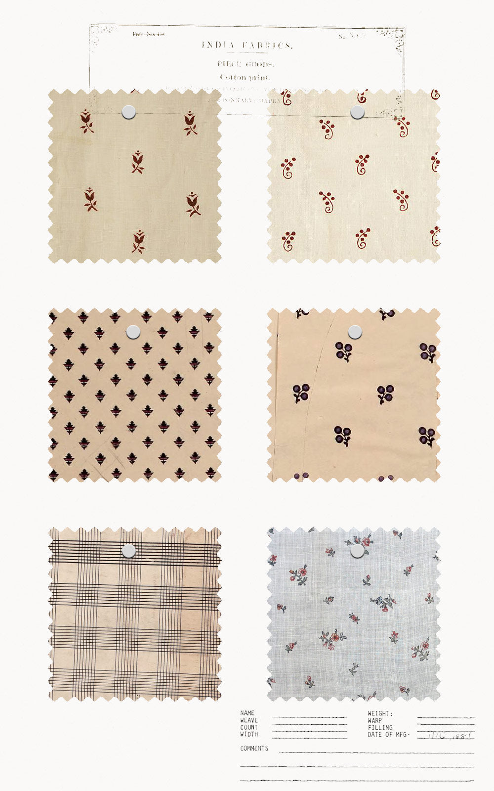 Inspiration: Antique Textiles & Fabric Patterns